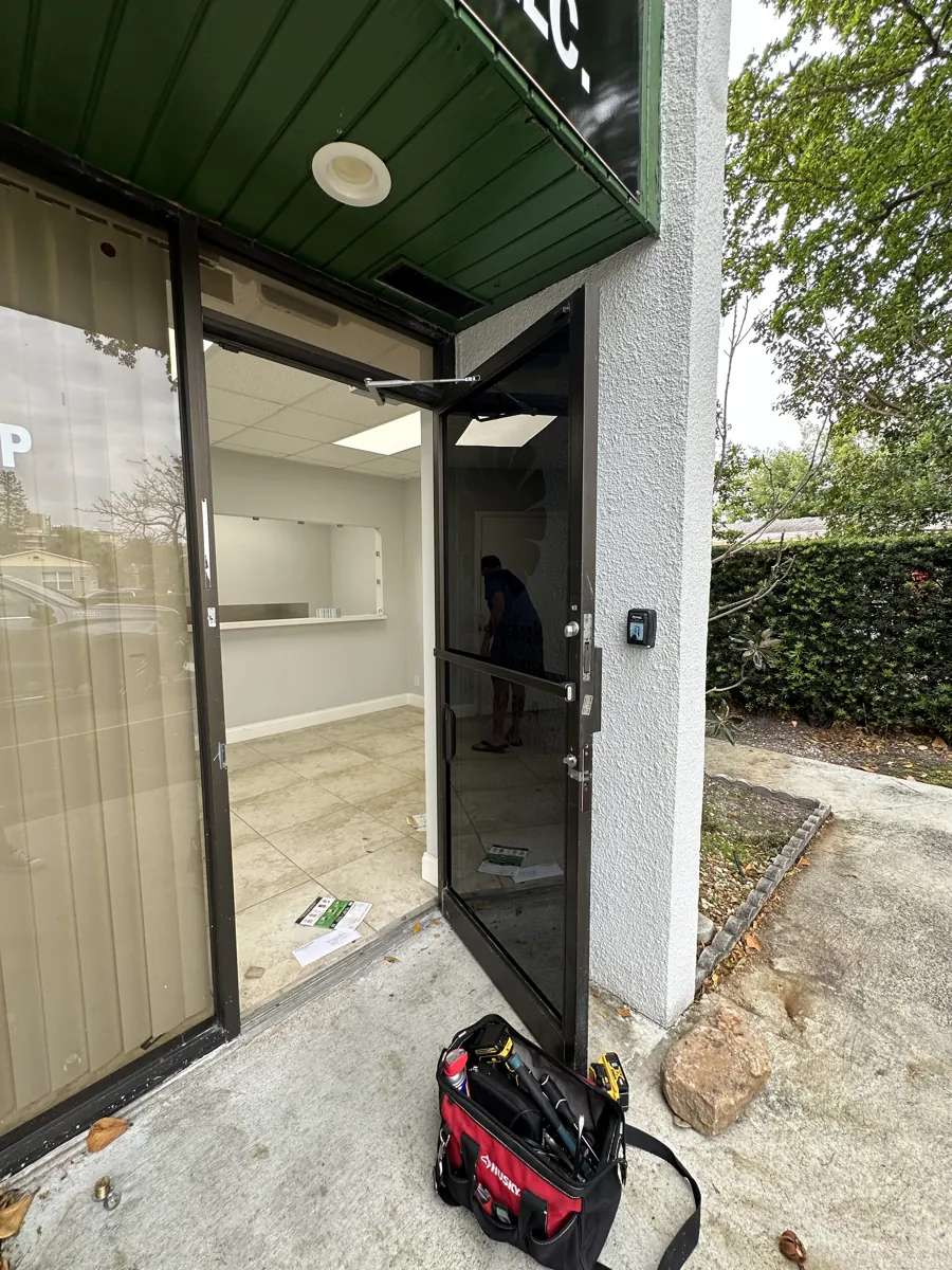 Storefront door service